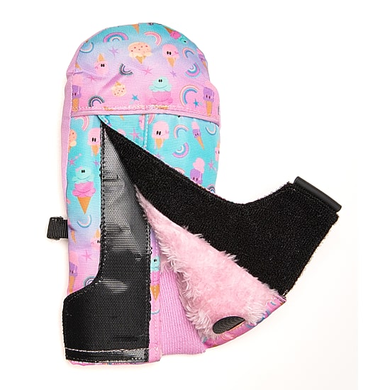 WinterProof Easy On Vertical Velcro Opening, Suregrip Palm Toddler Girls Mittens