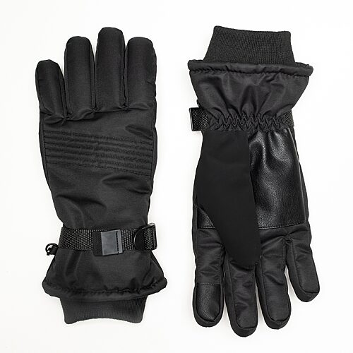 WinterProof Mens Touch Ski Gloves, Medium, Black