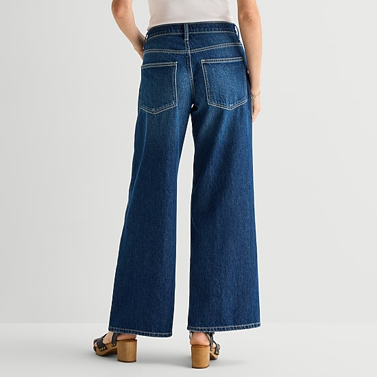 Arizona Womens Juniors Low Rise Baggy Fit Jean