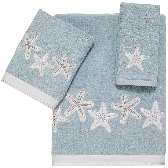 Avanti Sequin Shell Bath Towels