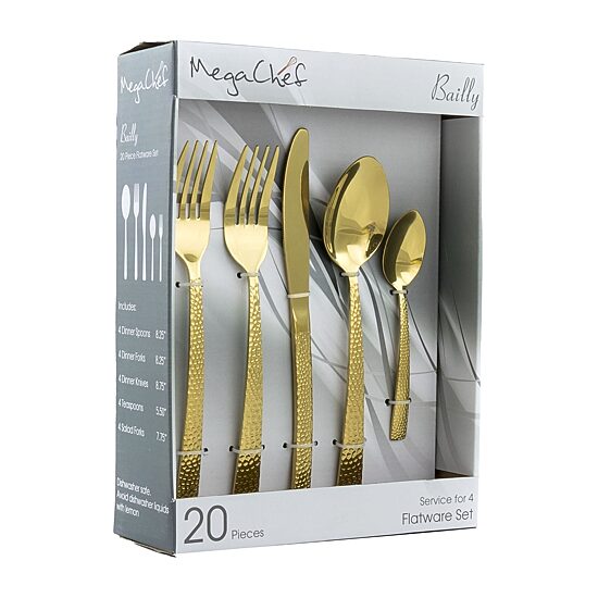 MegaChef Baily 20-pc. 18/10 Stainless Steel Flatware Set