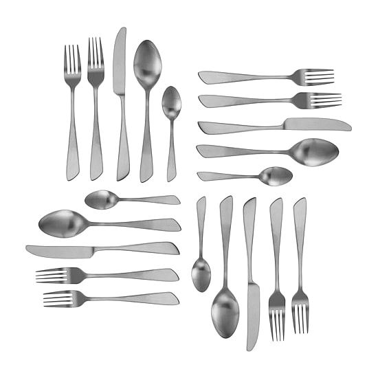 MegaChef Gibbous 20-pc. 18/10 Stainless Steel Flatware Set