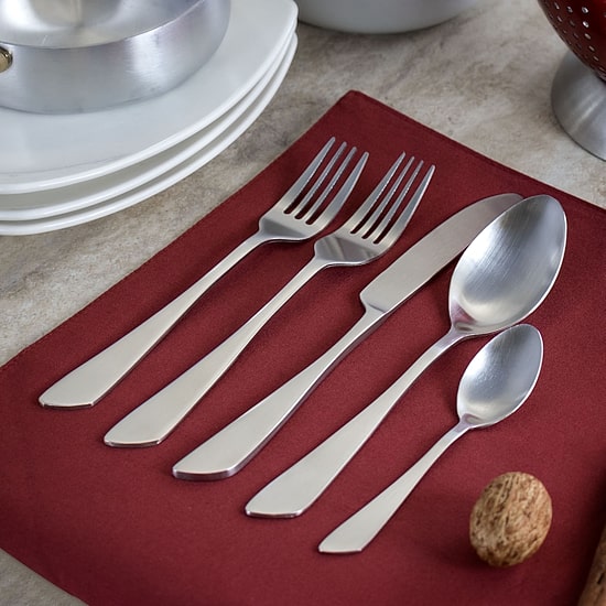 MegaChef Gibbous 20-pc. 18/10 Stainless Steel Flatware Set