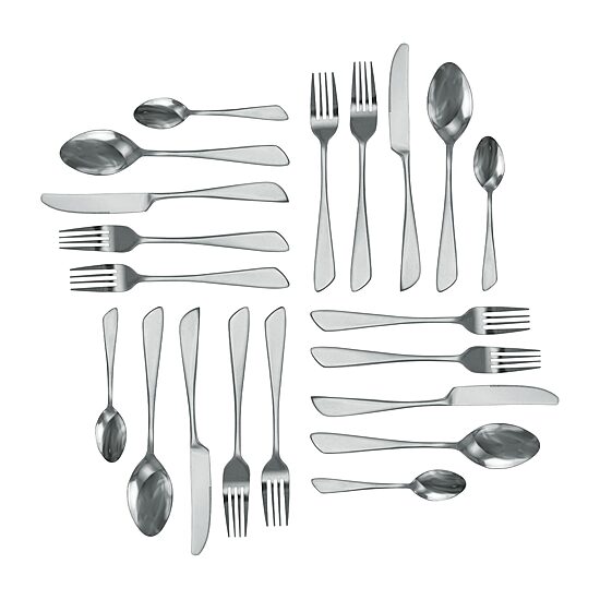 MegaChef Gibbous 20-pc. 18/10 Stainless Steel Flatware Set