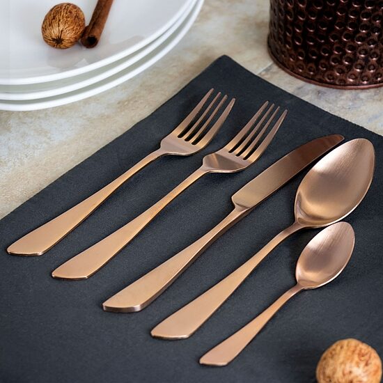 MegaChef Gibbous 20-pc. 18/10 Stainless Steel Flatware Set