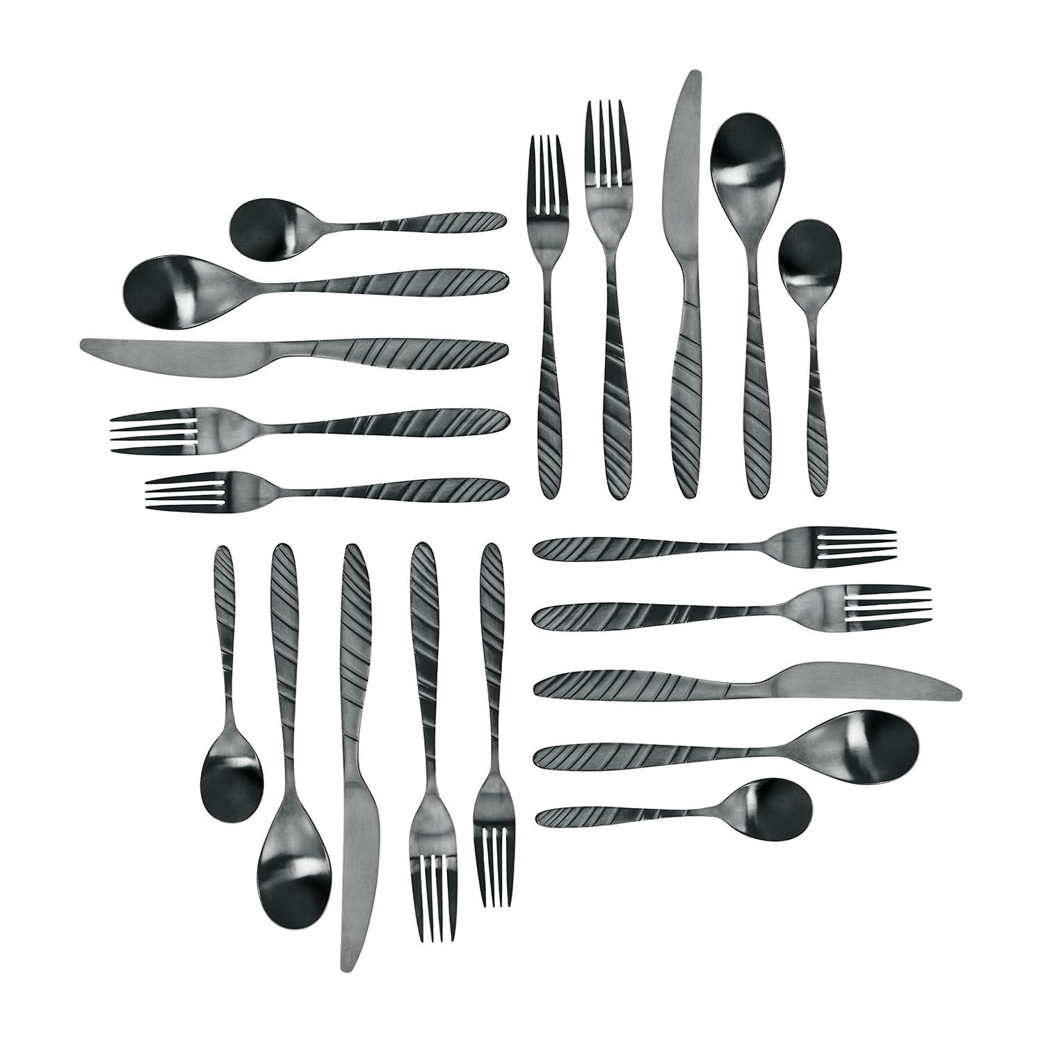 MegaChef La Vague 20-pc. 18/10 Stainless Steel Flatware Set