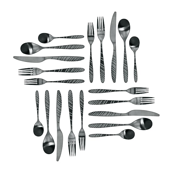 MegaChef La Vague 20-pc. 18/10 Stainless Steel Flatware Set