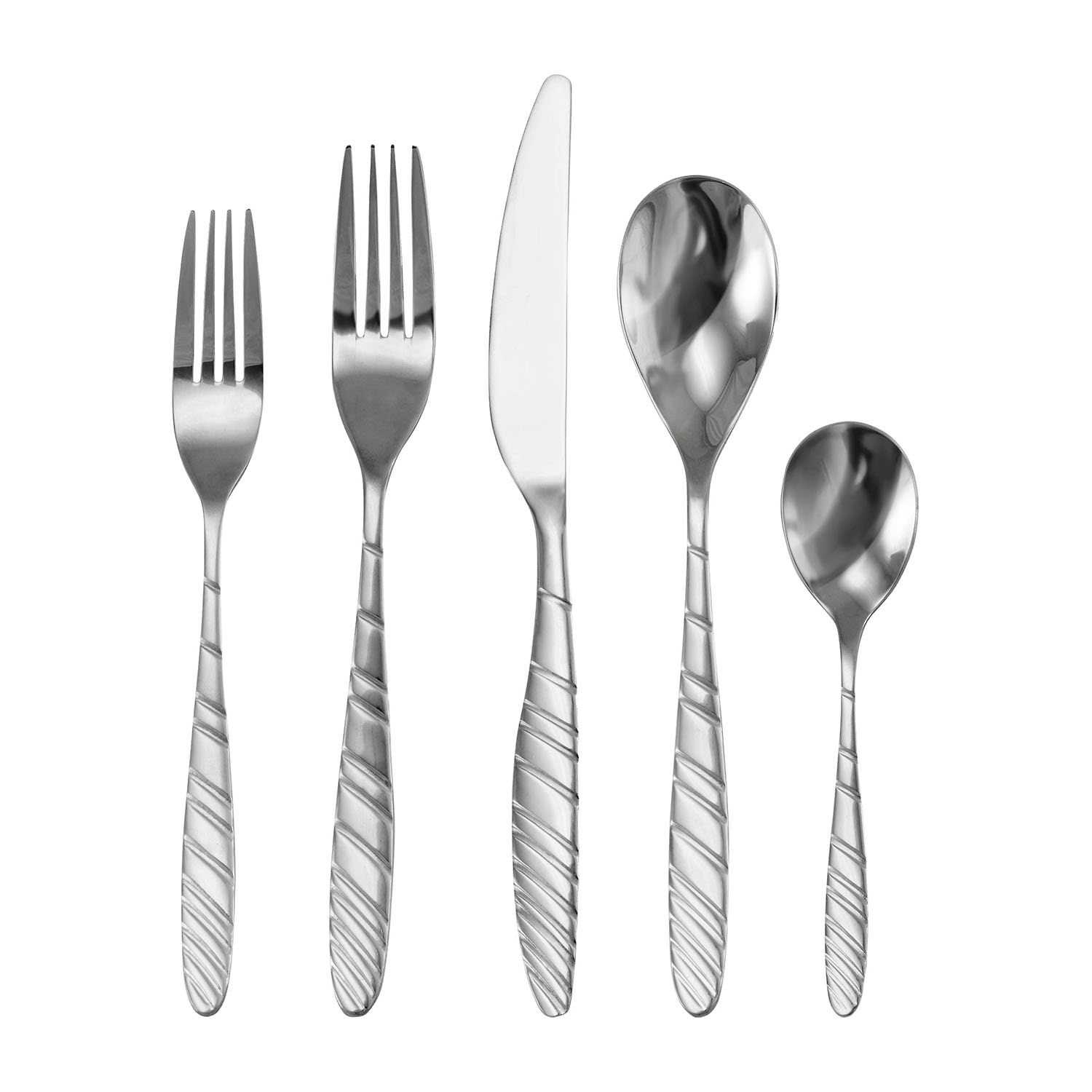 MegaChef La Vague 20-pc. 18/10 Stainless Steel Flatware Set