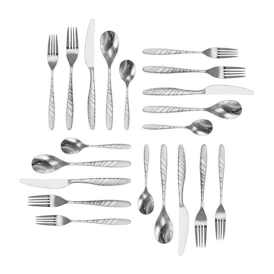 MegaChef La Vague 20-pc. 18/10 Stainless Steel Flatware Set