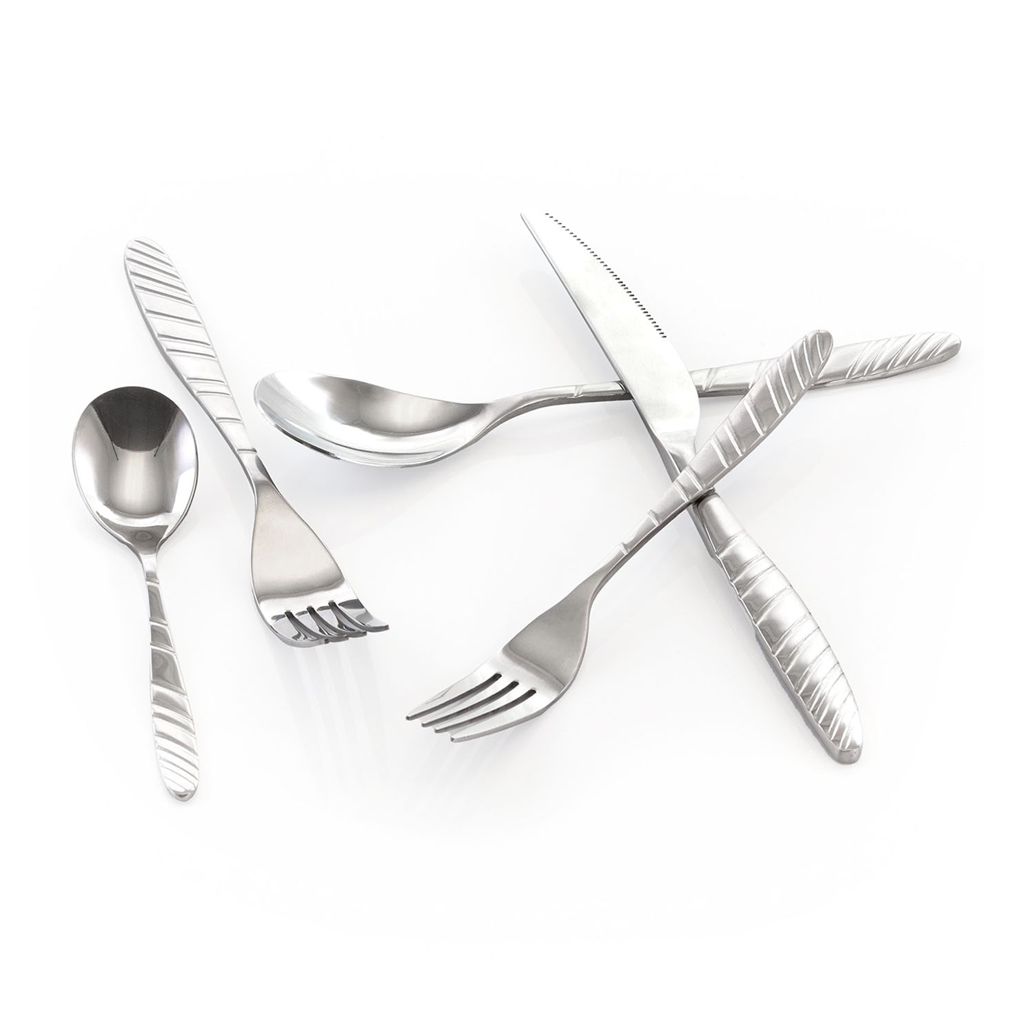 MegaChef La Vague 20-pc. 18/10 Stainless Steel Flatware Set