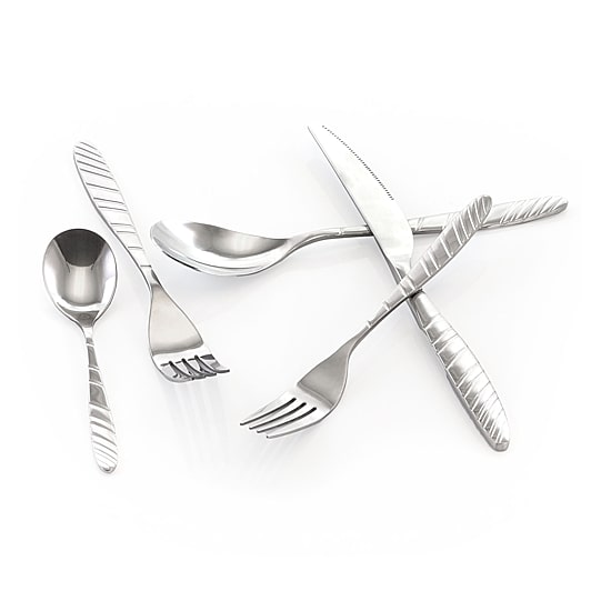 MegaChef La Vague 20-pc. 18/10 Stainless Steel Flatware Set