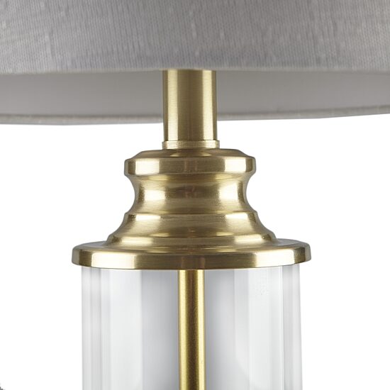 Gold 510 Design Clarity Glass Cylinder Table Lamp Set of 2