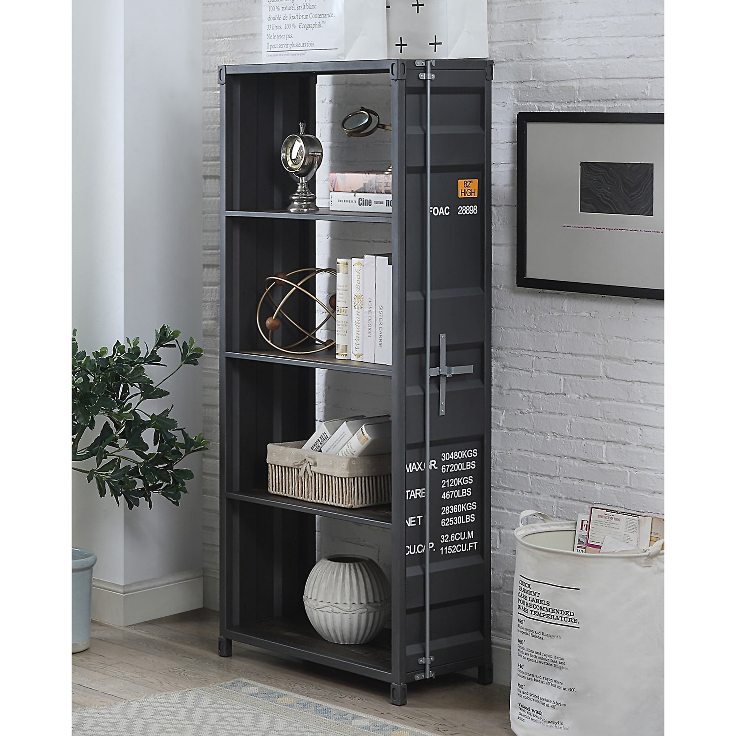 Furniture of America™ Klimson Home Office Collection 4-Shelf Bookcase