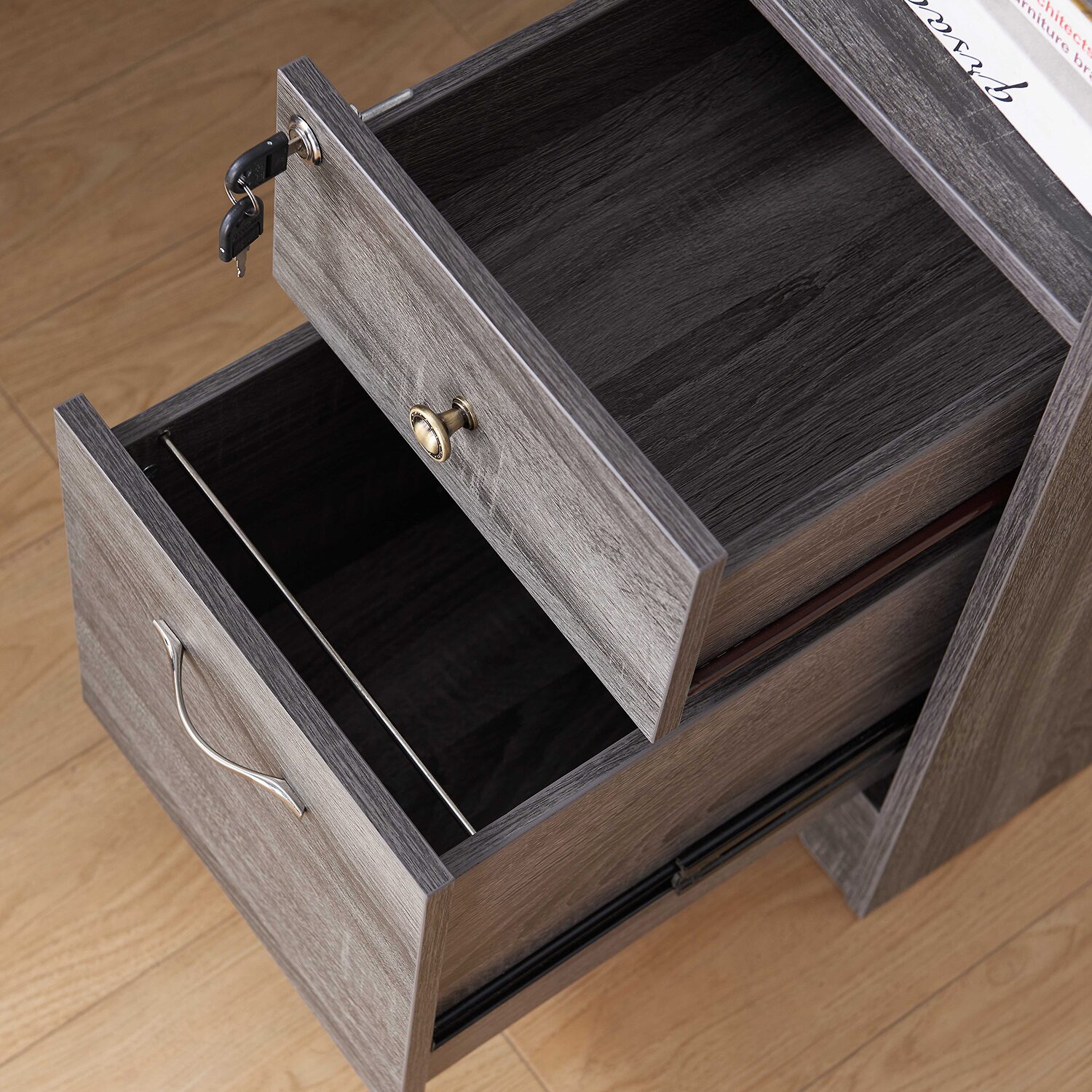 L-Shaped Storage Home Office Desk