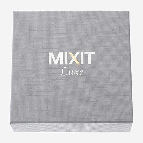 Mixit Silver Tone Initial Pendant Necklace & Stud Earring Womens White Heart 2-pc. Jewelry Set