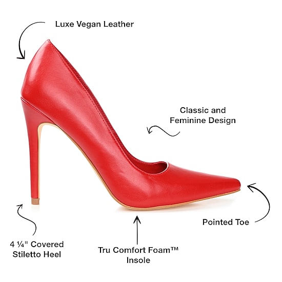 Journee Collection Hadli Womens Pointed Stiletto Heel Pumps