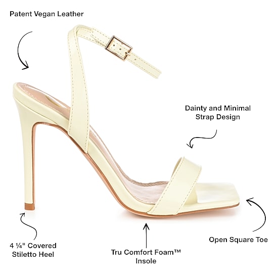 Journee Collection Dorian Womens Round Open Toe Stiletto Heel Pumps
