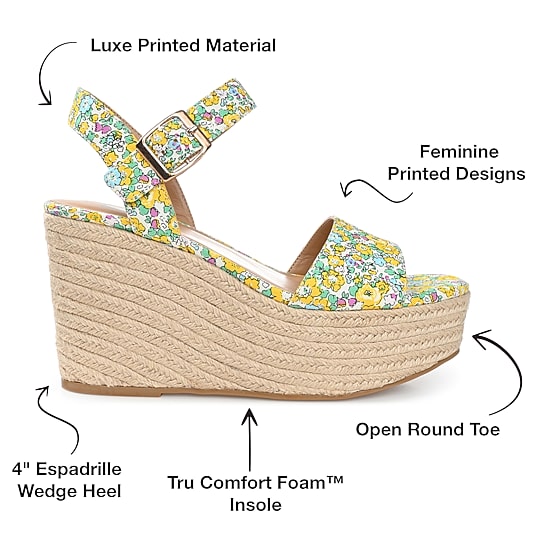 Journee Collection Womens Pearrl Wedge Sandals