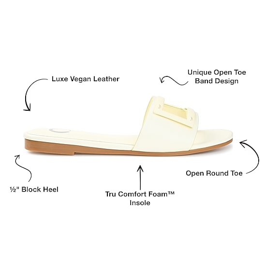 Journee Collection Womens Clair Slide Sandals