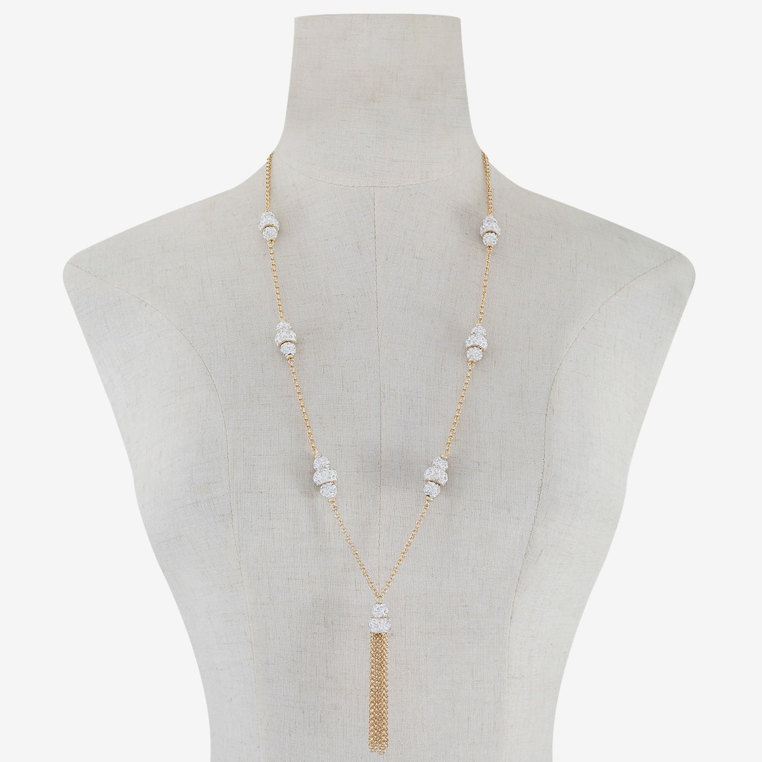 Monet Jewelry Tassel Womens 31 Inch Strand Necklace