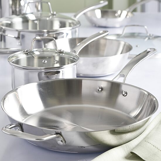 Martha Stewart Castelle Stainless Steel 10-pc. Cookware Set