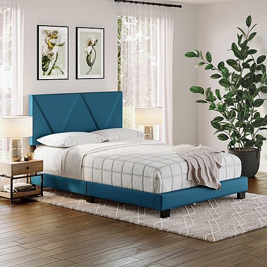 VECTOR FULL UPHOLSTERED PLATFORM BED