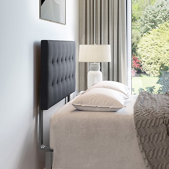 Boyd Sleep Queen Tufted Linen Headboard
