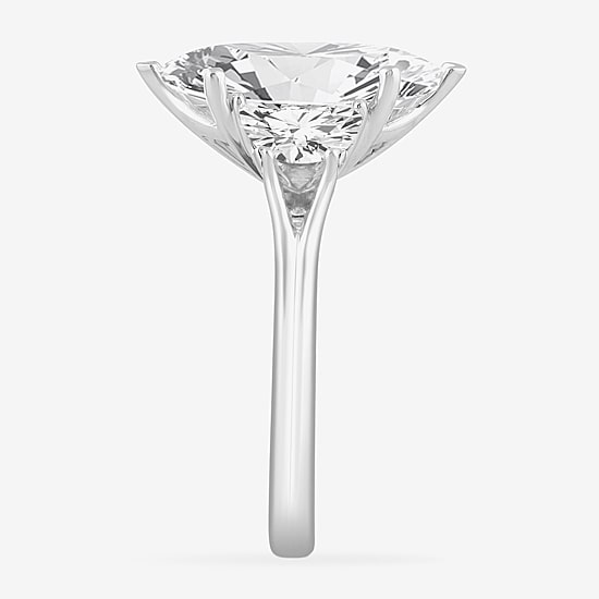 (G-H / Si1-Si2) Womens 3 3/4 CT. T.W. Lab Grown White Diamond 14K Gold Marquise 3-Stone Engagement Ring
