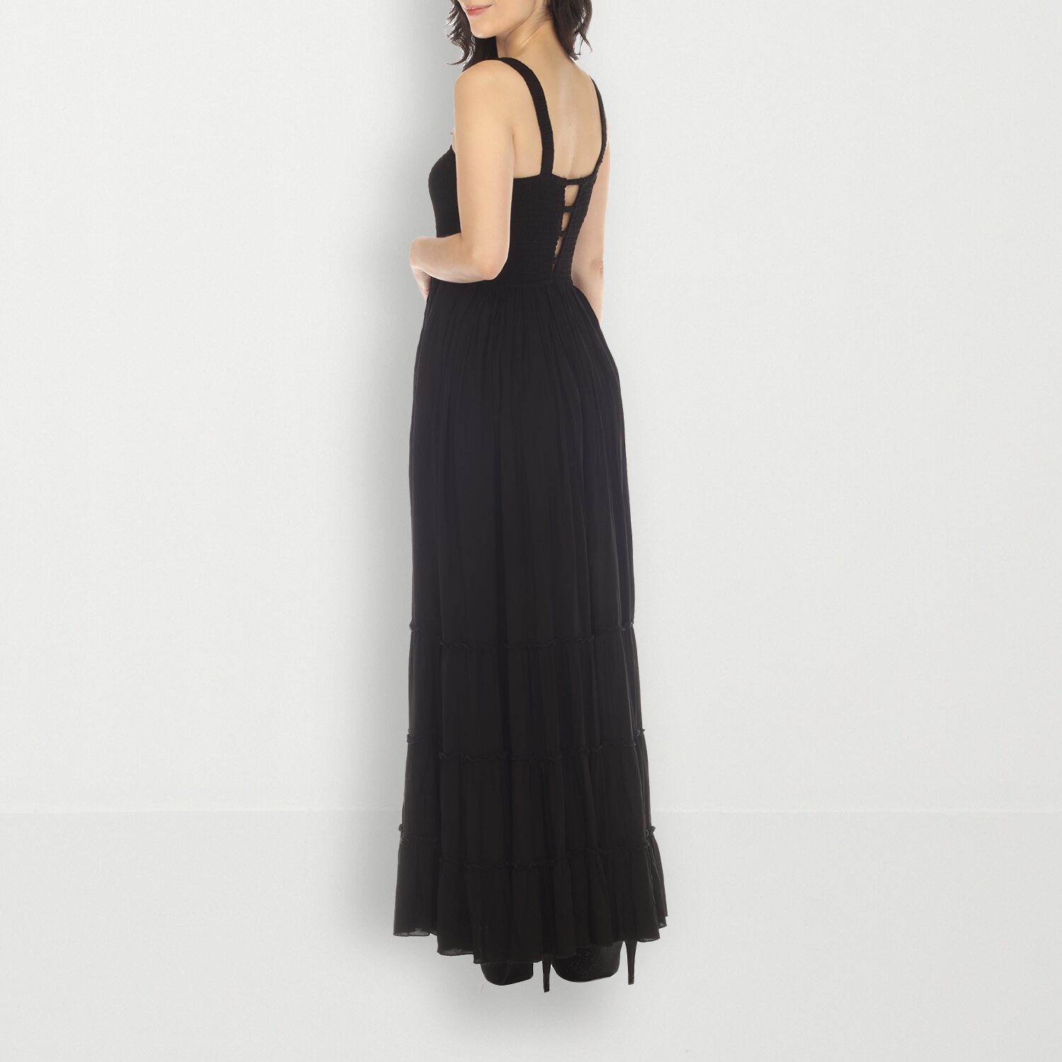 White Mark Womens Square Neck Sleeveless Sundress