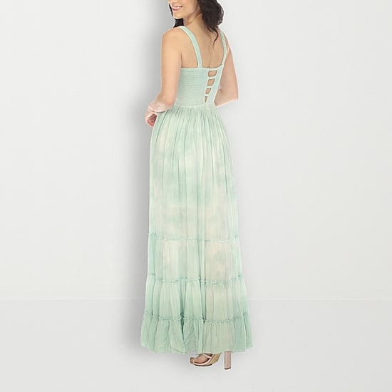 White Mark Womens Square Neck Sleeveless Sundress
