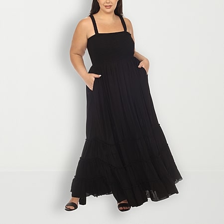 Ashley Graham Bias Satin Womens Plus Sleeveless Animal Slip Dress