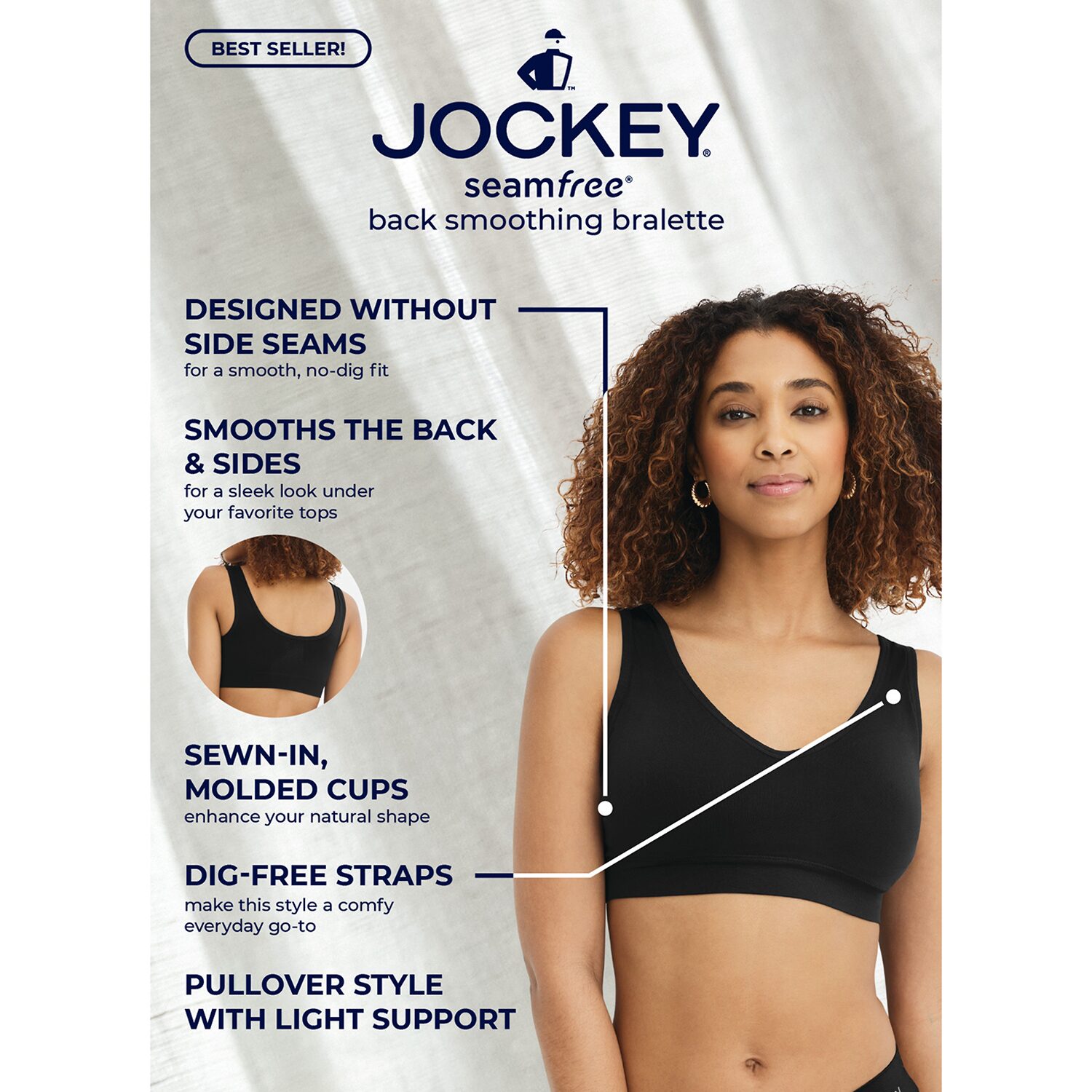 Jockey Seamfree Back Smoothing Bralette - 3041