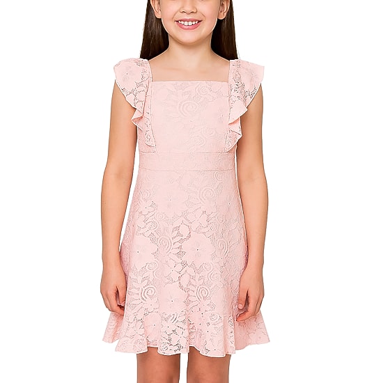 Lilt Big Kid Girls Short Sleeve A-Line Dress
