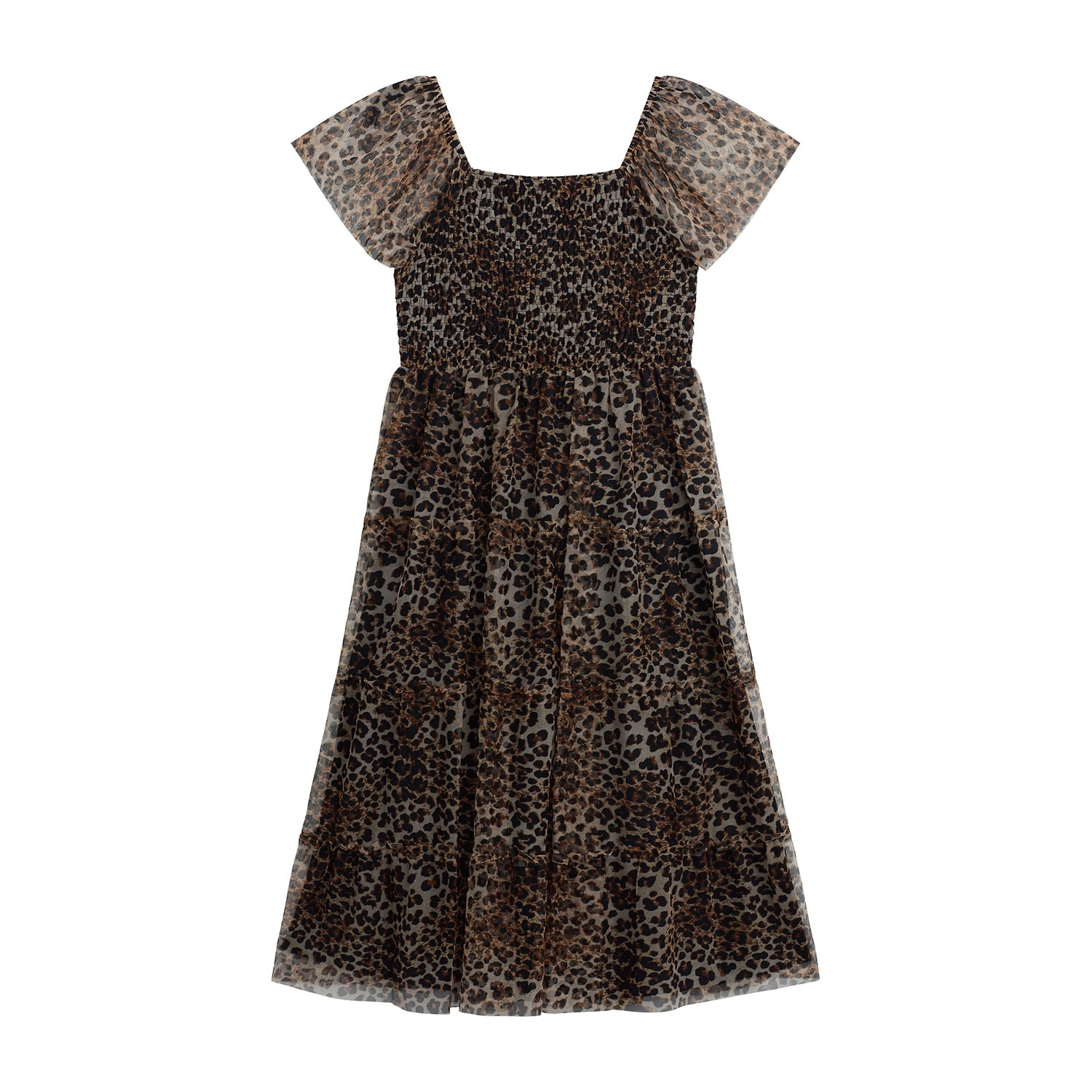 Byer California Girls Short Sleeve Puffed A-Line Dress