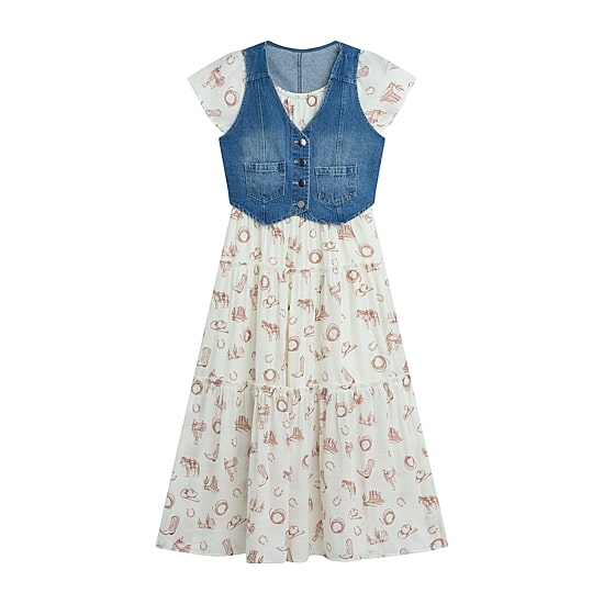 Byer California Girls Flutter Midi 2-pc. Dress Set