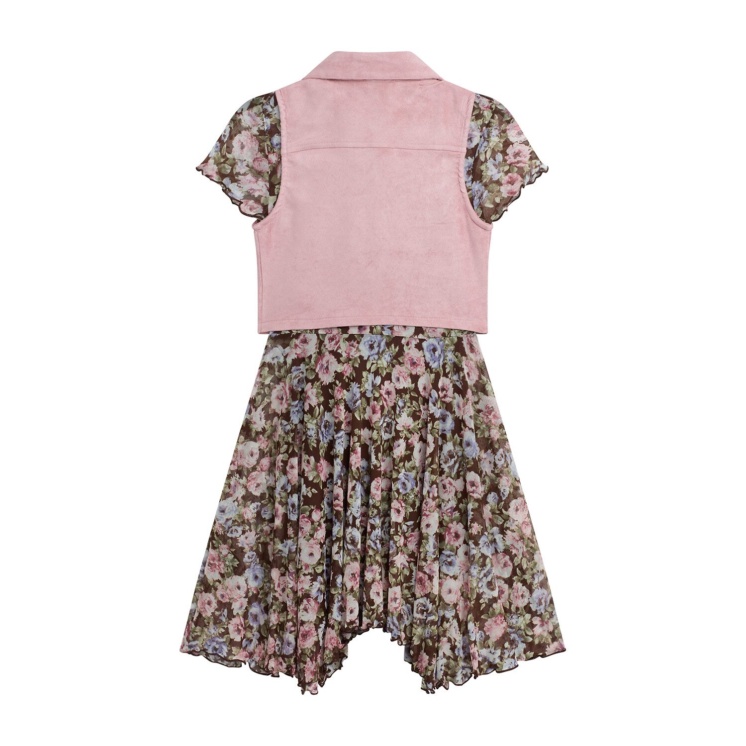 Byer California Girls Cap Floral 2-pc. Dress Set