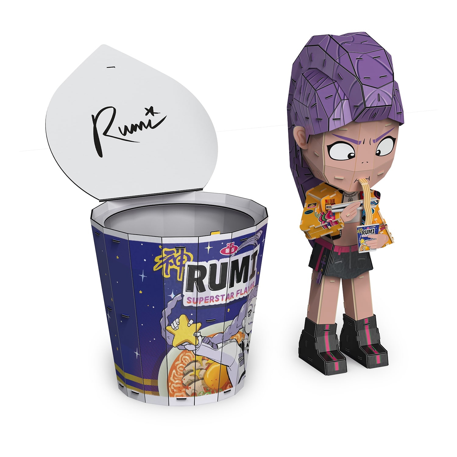 SPIN MASTER™ Kpdh 4d Build Ramen Cup Rumi Building Set 138-pc.