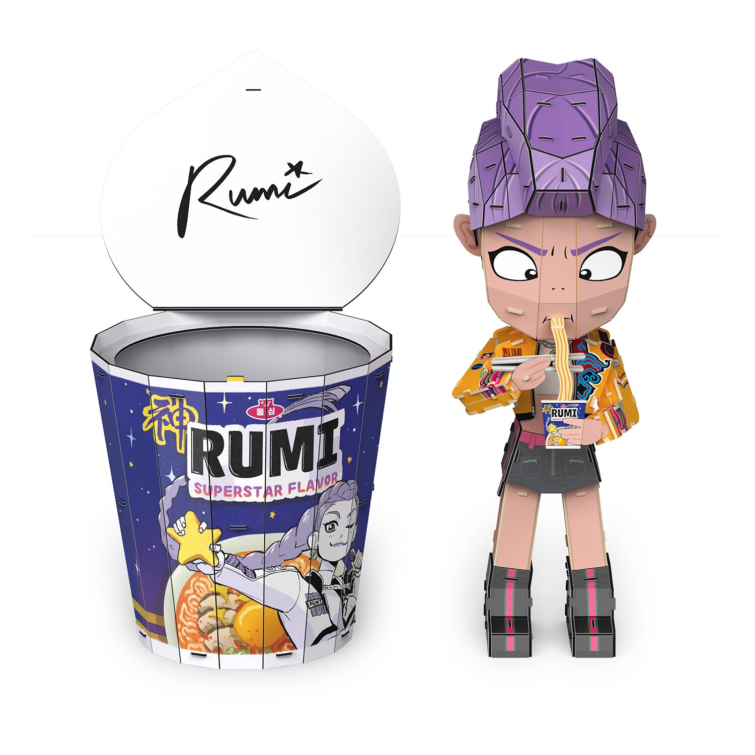 SPIN MASTER™ Kpdh 4d Build Ramen Cup Rumi Building Set 138-pc.