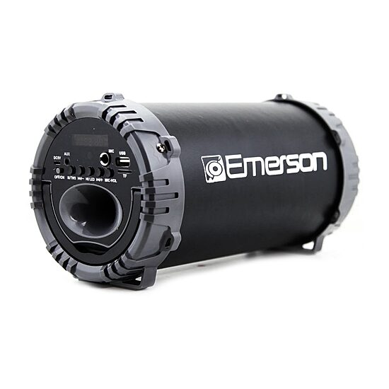 Emerson Portable Bluetooth Speaker with carrying strap