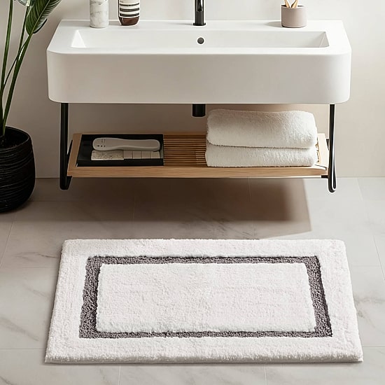 Madison Park Roan Border Tufted Bath Bath Rug