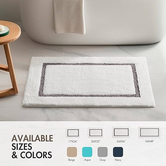 Madison Park Roan Border Tufted Bath Bath Rug