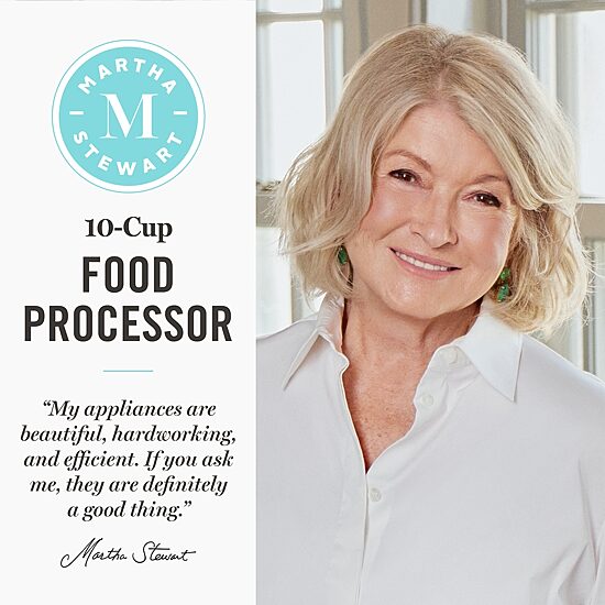 Martha Stewart 10 Cups Bpa Free Food Processor