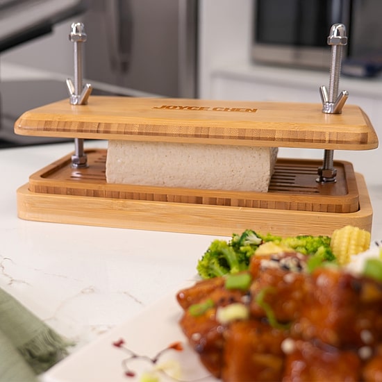 Joyce Chen Burnished Bamboo Tofu Press Strainer