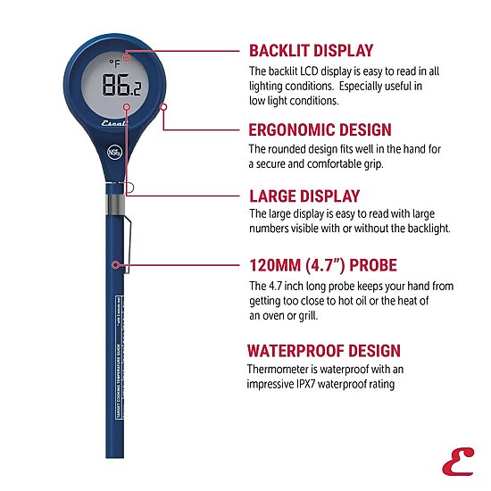 Escali Easy Read Waterproof Digital Thermometers