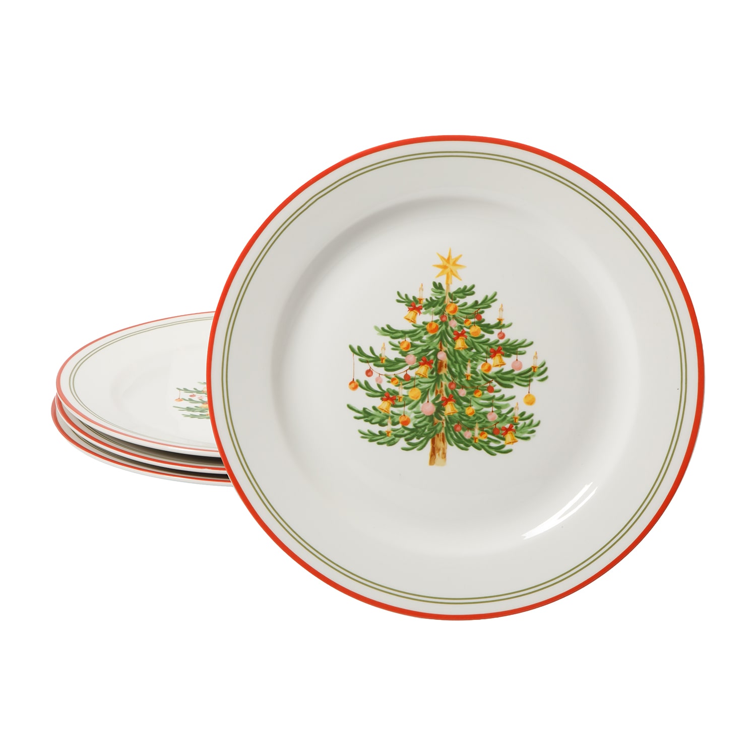 Martha Stewart Manor Rimmed 4-pc. Dinner Plate