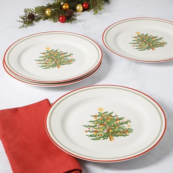 Martha Stewart Manor Rimmed 4-pc. Dinner Plate