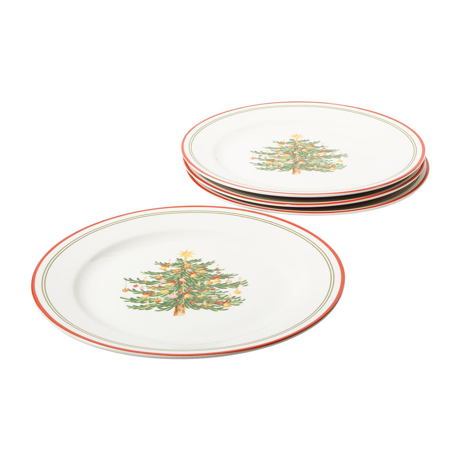 Martha Stewart Manor Rimmed 4-pc. Dinner Plate