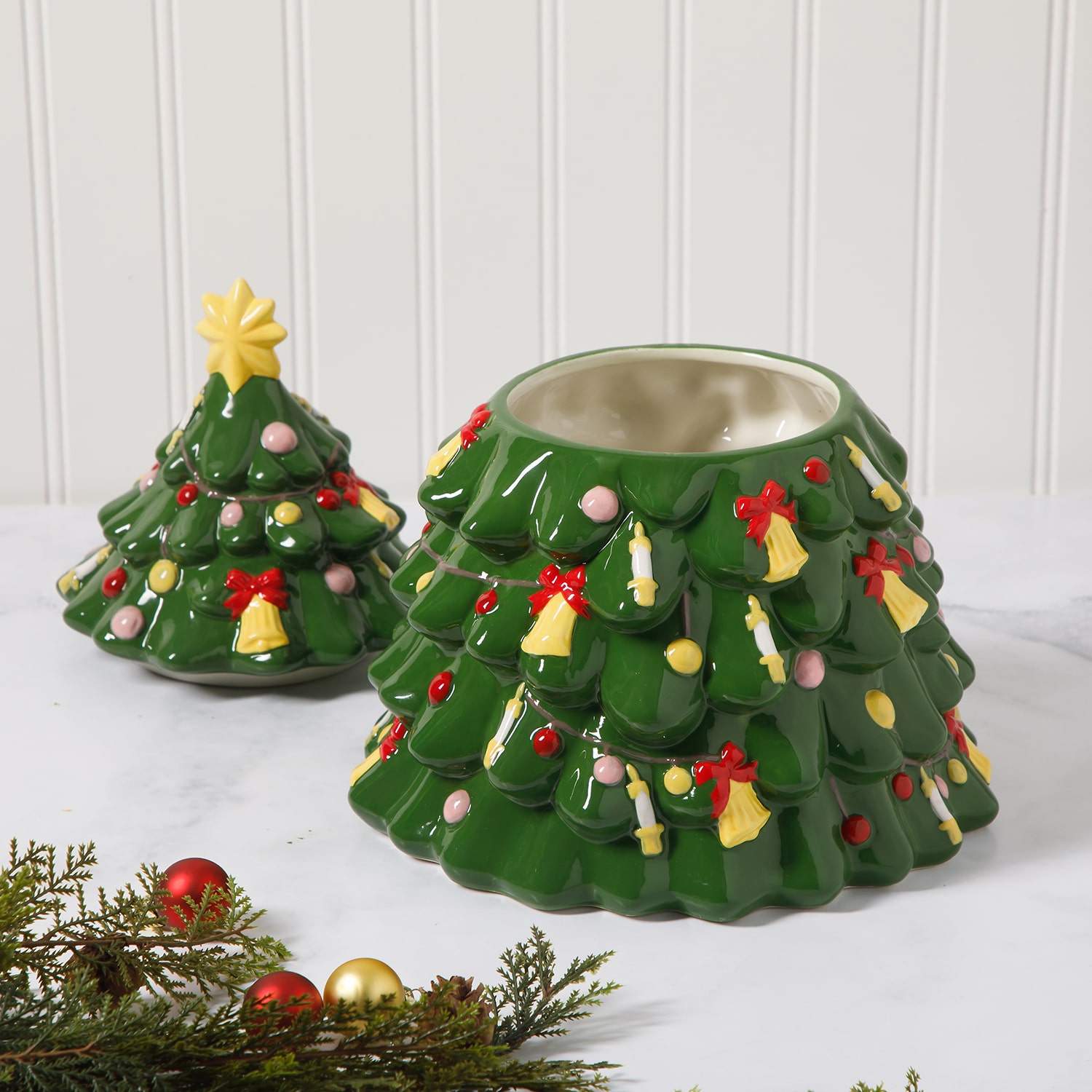 Martha Stewart Manor Tree Cookie Jar