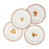 Martha Stewart Manor Rimmed 4-pc. Dessert Plate