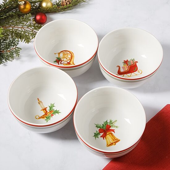 Martha Stewart Manor Rimmed 4-pc. Tidbit Bowl